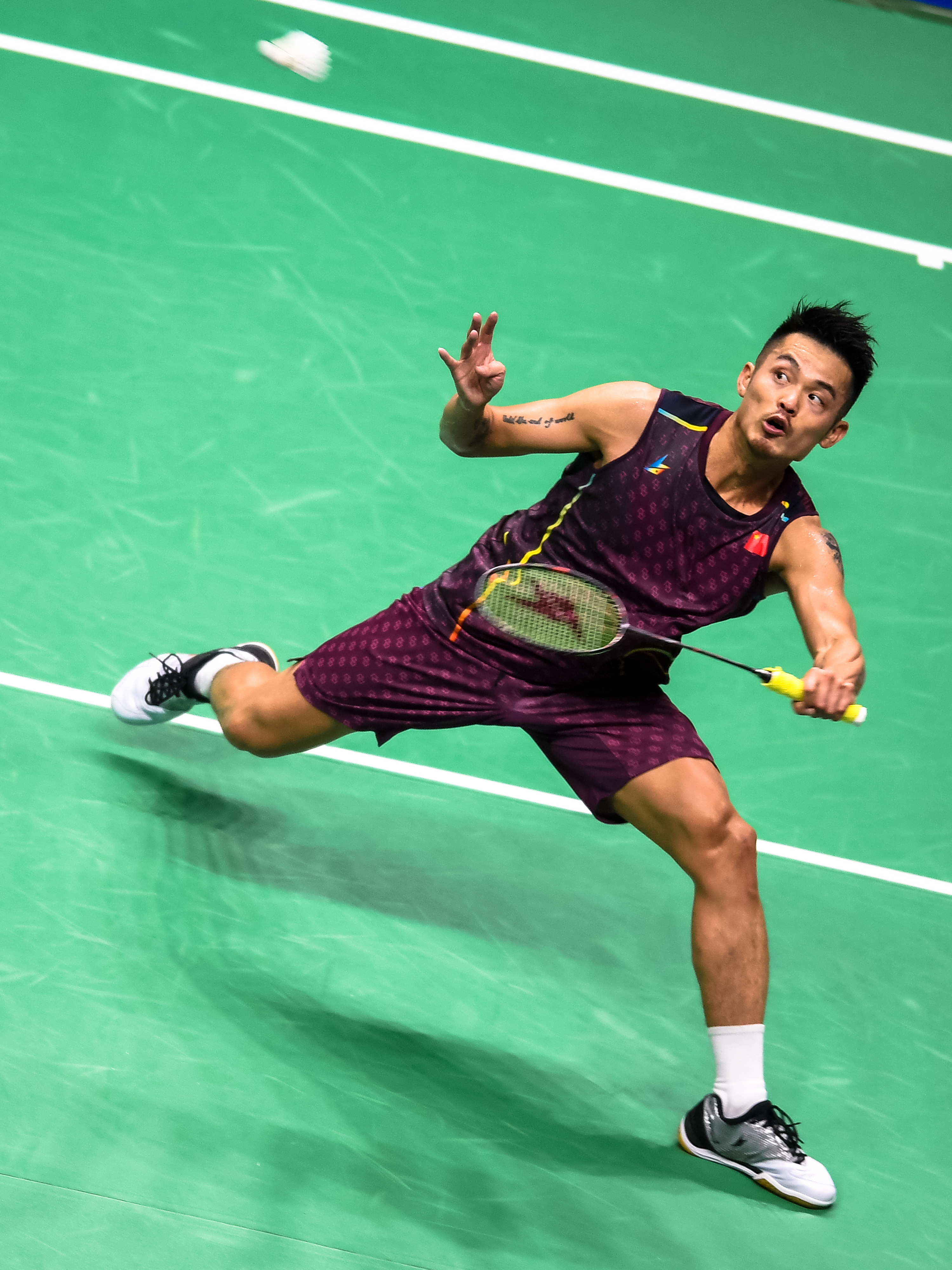 林丹在北京的比赛中晋级